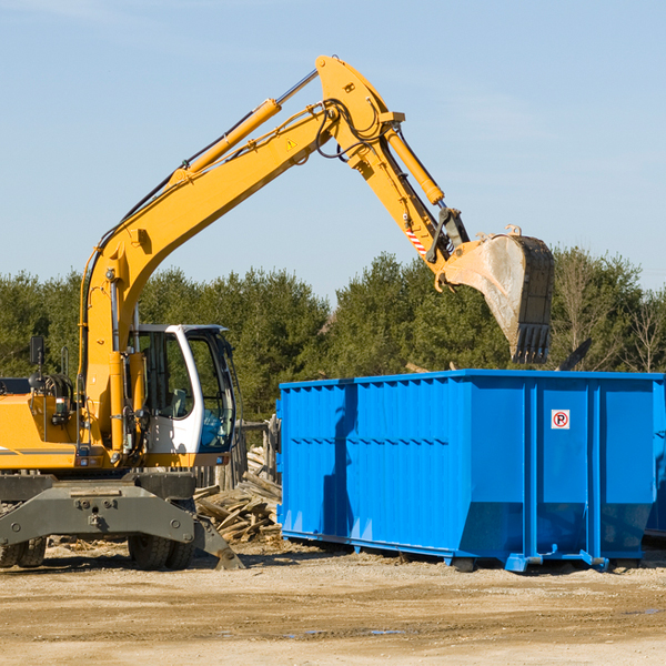 what happens if the residential dumpster is damaged or stolen during rental in Mesa